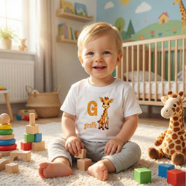 G är för Giraffe Småbarn Tee
