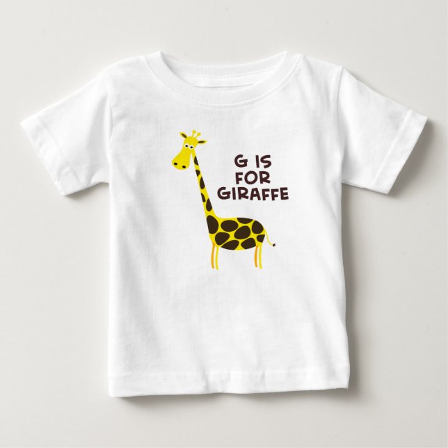 G är för Giraffe Tee Shirt (Framsida)