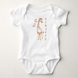 G är för GIRAFFE Whimsical Baby Bodykostym T Shirt
