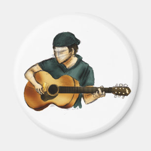 G är för gitarr magnet