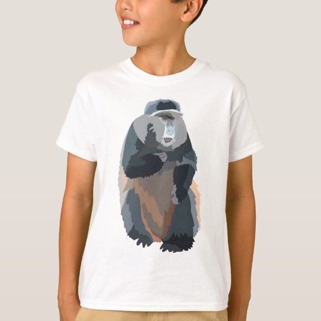 G är för Golden Monkey T Shirt (Framsida)