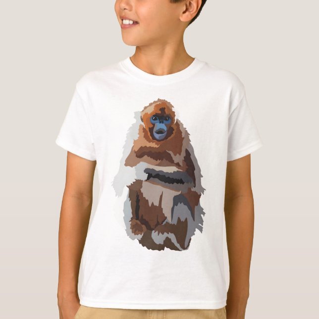 G är för Golden Snub NSES Monkey T Shirt (Framsida)