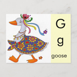 G är för Goose Vykort
