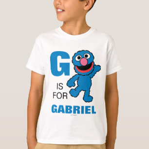 G är för Grover   Lägg till ditt namn T-shirt