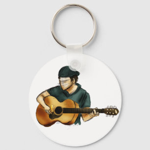 G är för Guitar Nyckelring