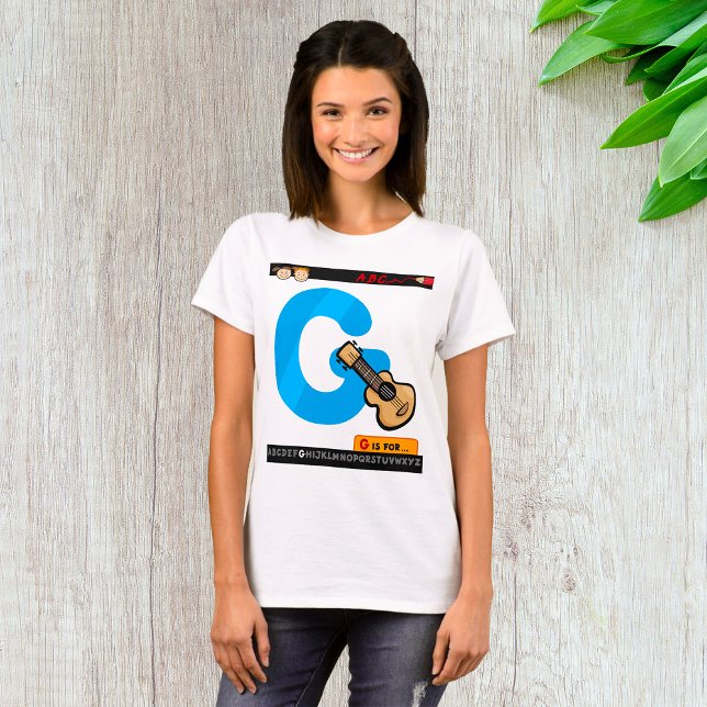 G är för Guitar T Shirt (Skapare uppladdad)