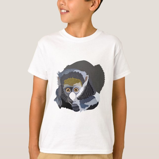 G är för Underbarare Spot Nförtingsad apa T Shirt (Framsida)