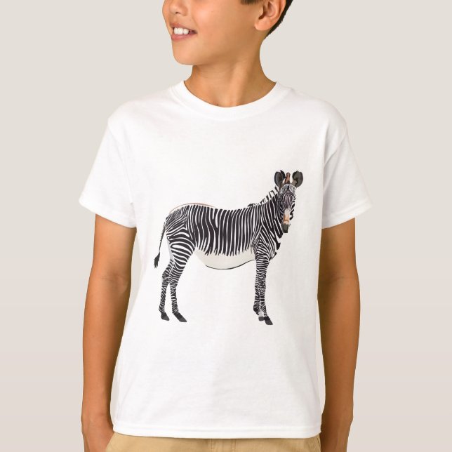 G är till Grevy Zebra T Shirt (Framsida)