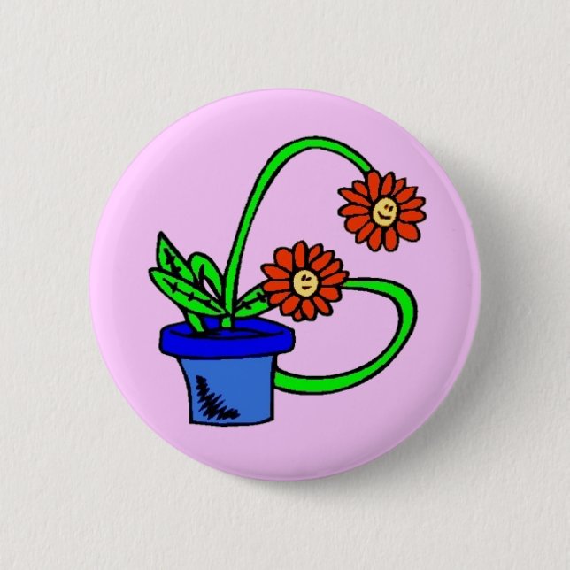 G - Blommor, monogram, knapp (Framsida)