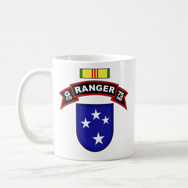 G Co, 75:einfanteri - skogsvaktare - Americal, Kaffemugg (Vänster)