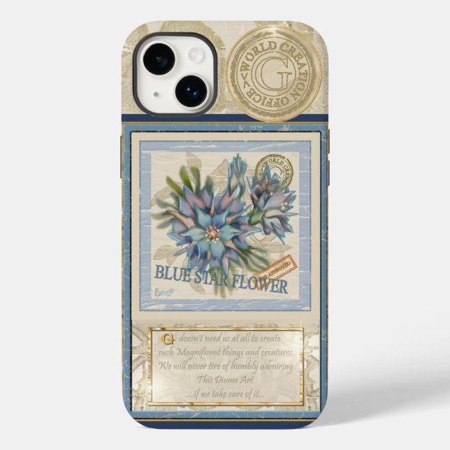 G Creation Office Blue-blomma (Baksida)