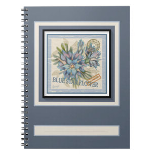 G Creation Office Blue-blomma Anteckningsbok