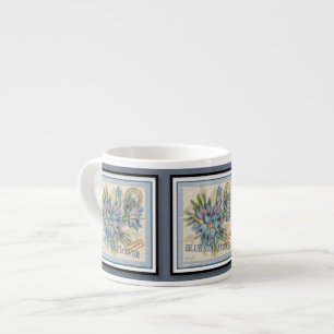 G Creation Office Blue-blomma Espressomugg