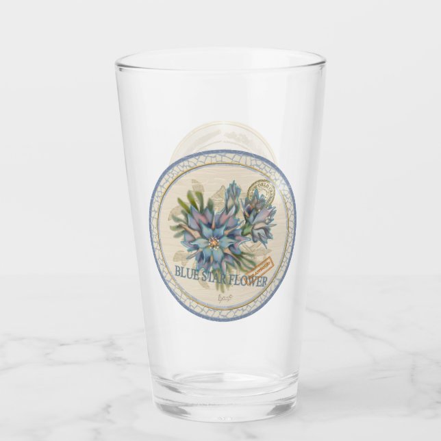 G Creation Office Blue-blomma Glaskopp (Framsida)