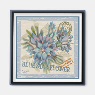G Creation Office Blue-blomma Magnet