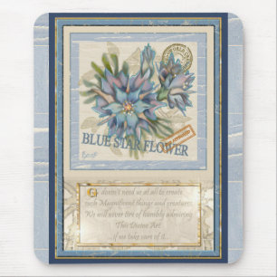 G Creation Office Blue-blomma Musmatta
