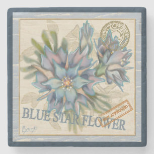 G Creation Office Blue-blomma Stenunderlägg