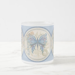 G Creation Office-fjäril Frostad Glasmugg