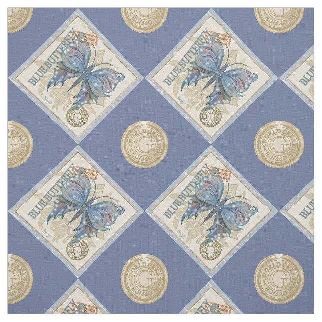 G Creation Office-fjäril Tyg (Provkarta)