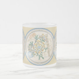 G Creation Office-gult-blomma Frostad Glasmugg