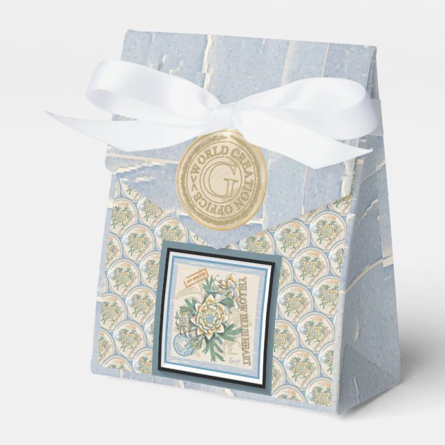 G Creation Office-gult-blomma Presentaskar (Framsidan Sidan)