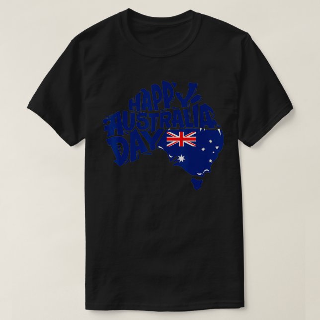 G-dagen Lycklig Australiendagen T Shirt (Design framsida)