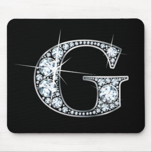 "G" Diamond Bling Mousepad Musmatta