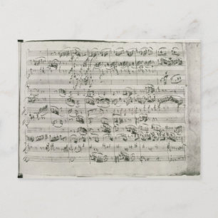 G-dur för violin, cembalo och violoncell vykort