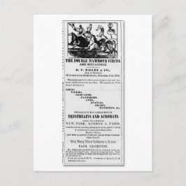 G.F. Bailey & Co. Dubbla Mammoth Circus Ad Vykort
