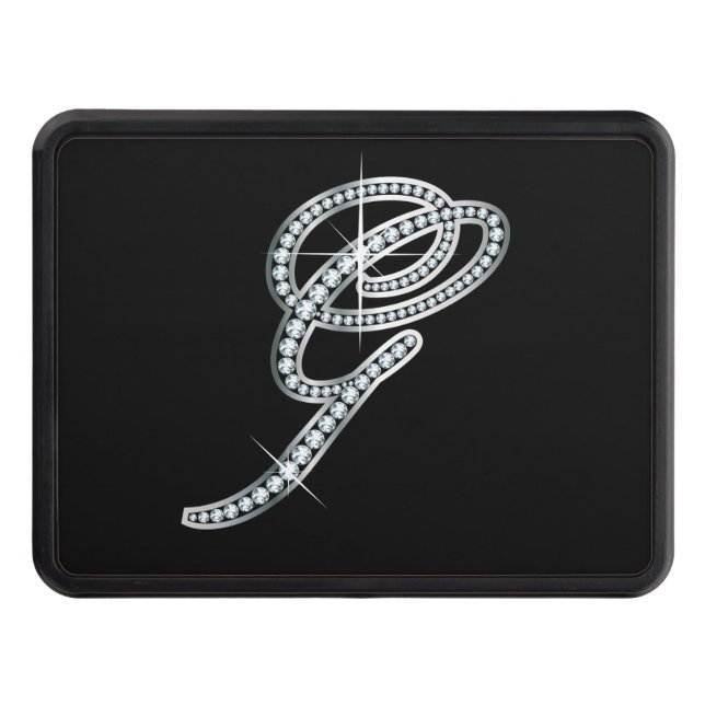 G Faux ’Diamond Bling’ släpvagn Hitch Cover Dragkroksskydd (Framsidan)