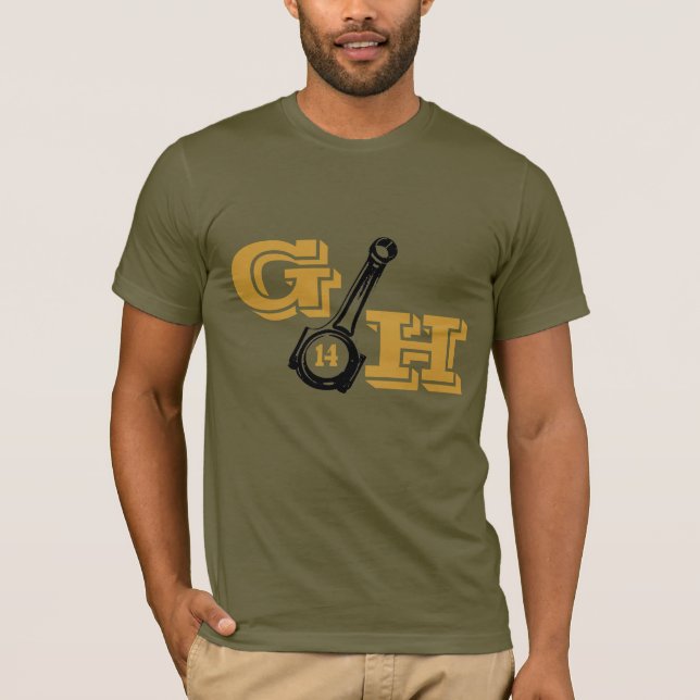 G&H 14 beklär/tillbaka T-shirt (Framsida)