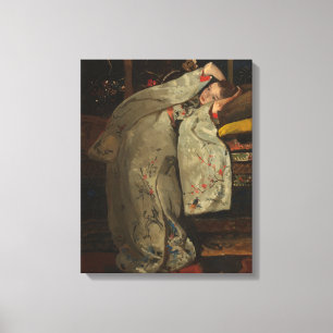 G.H. Breitner, Girl in a White Kimono - Fine Art Canvastryck