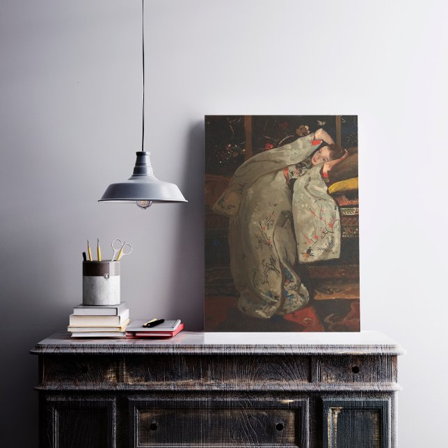 G.H. Breitner, Girl in a White Kimono - Fine Art Poster (Skapare uppladdad)