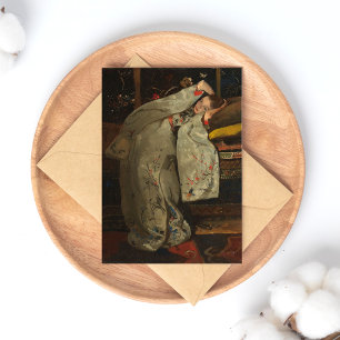 G.H. Breitner, Girl in a White Kimono - Fine Art Vykort