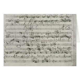G ha som huvudämne för fiol, harpsichord och hälsningskort