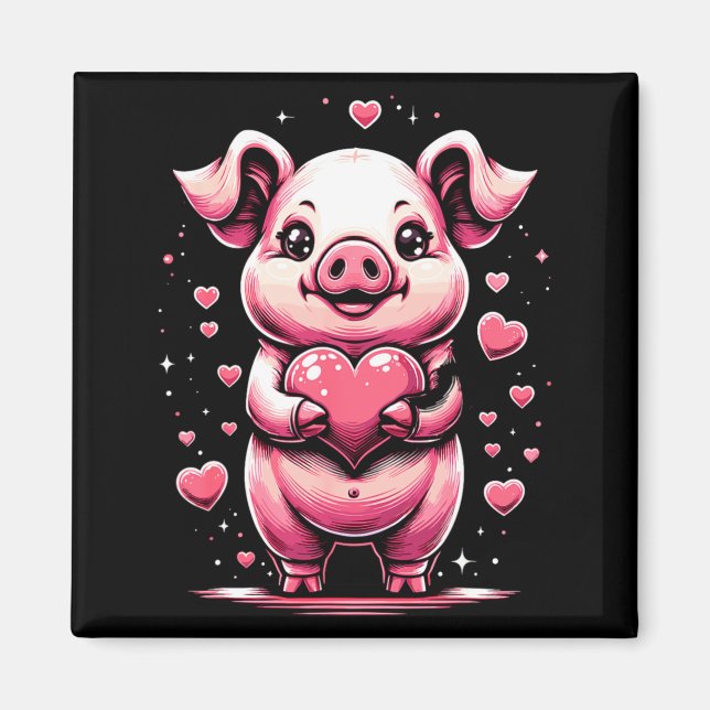 G Holding Heart Valentines Day Cute Valentine 1  Magnet (Framsidan)