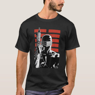 G I Joe Snake Ögon Retro Red Rand Porträtt T Shirt