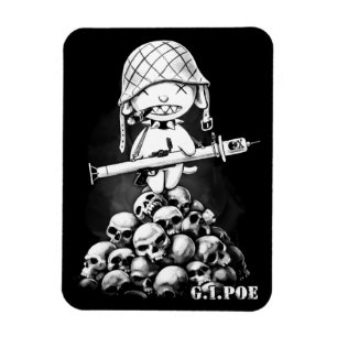 G.I. Poe - En verklig Zombiehjälte - magnet