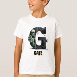 G Initial Trick or Treat Halloween T Shirt