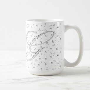 G Inledande monogram vit diameter Skriv ut Kaffemugg