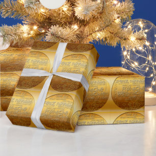 G Internationell Weihnachten Navidad Wrapping papp Presentpapper