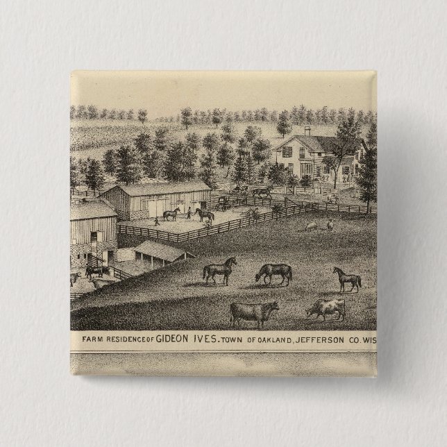 G Ives-, Oakland- och A Wheeler-, Pewaukee- Knapp (Framsida)