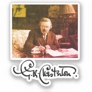 G. K. Chesterton at Work Klistermärken