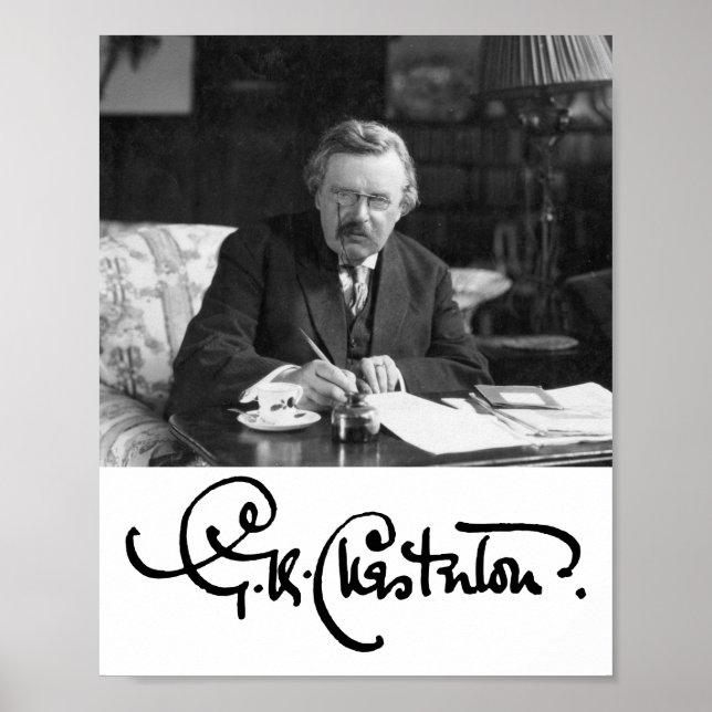 G. K. Chesterton at Work Poster (Framsidan)
