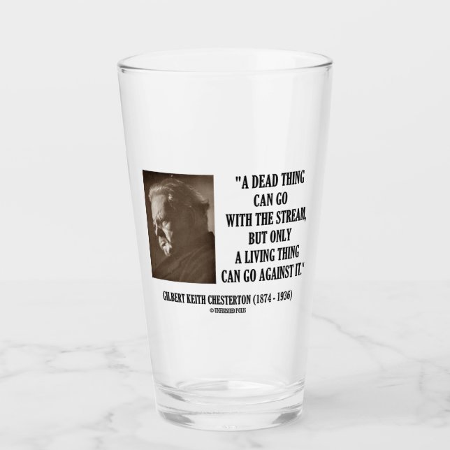 G.K. Chesterton Dead Thing Stream Living Thing Glaskopp (Framsida)