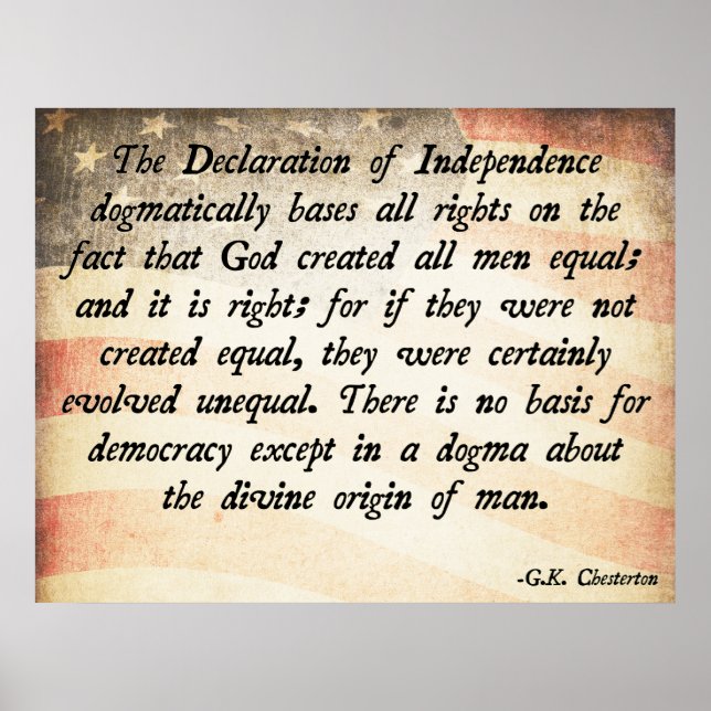 G.K. Chesterton God Equality Poster (Framsidan)