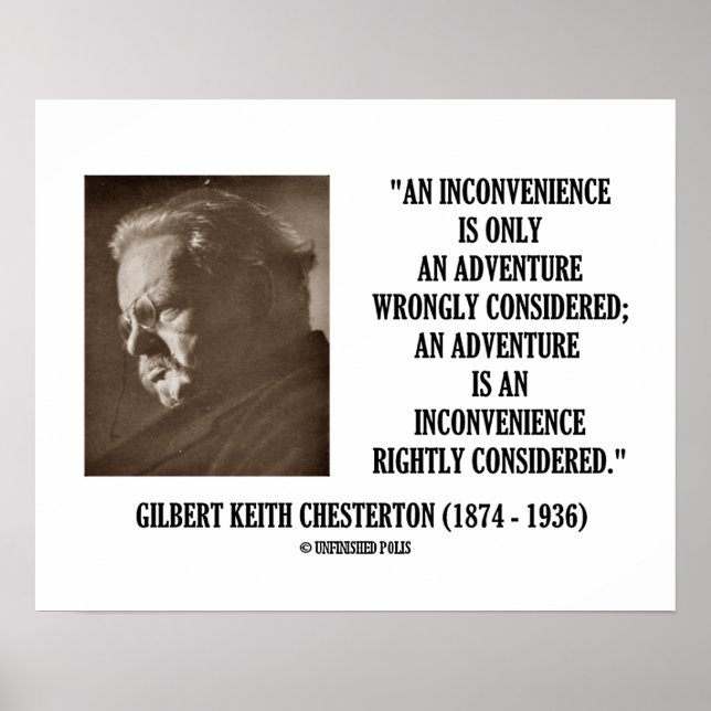 G.K. Chesterton Infit Äventyr Poster (Framsidan)
