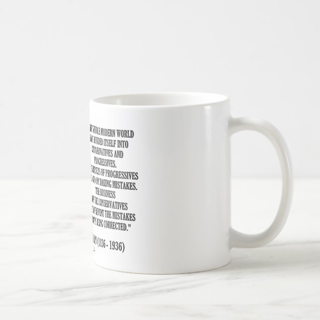 G.K. Chesterton konservativframstegsvänner Kaffemugg (Höger)