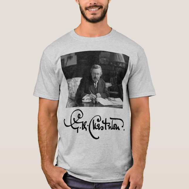 G. K. Chesterton på jobbet T Shirt (Framsida)