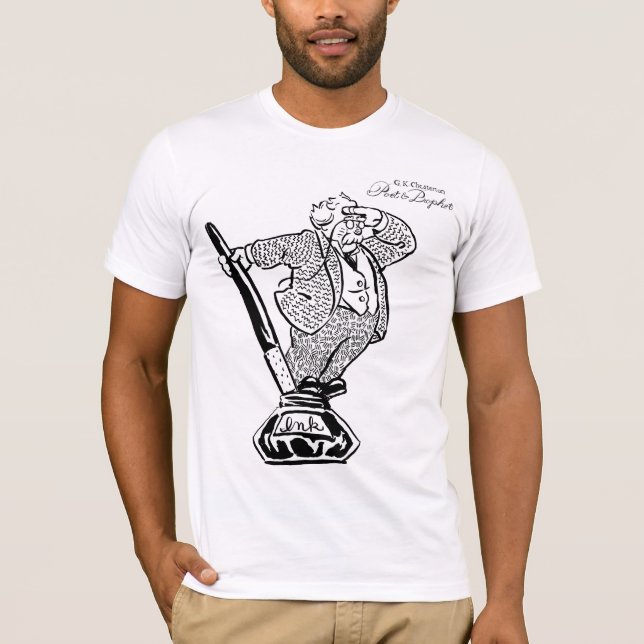 G.K. Chesterton: Poet & profet Tee Shirt (Framsida)